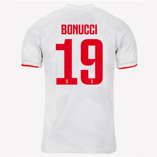 Camiseta Juventus NO.19 Bonucci Segunda equipación 2019-2020 Gris Blanco